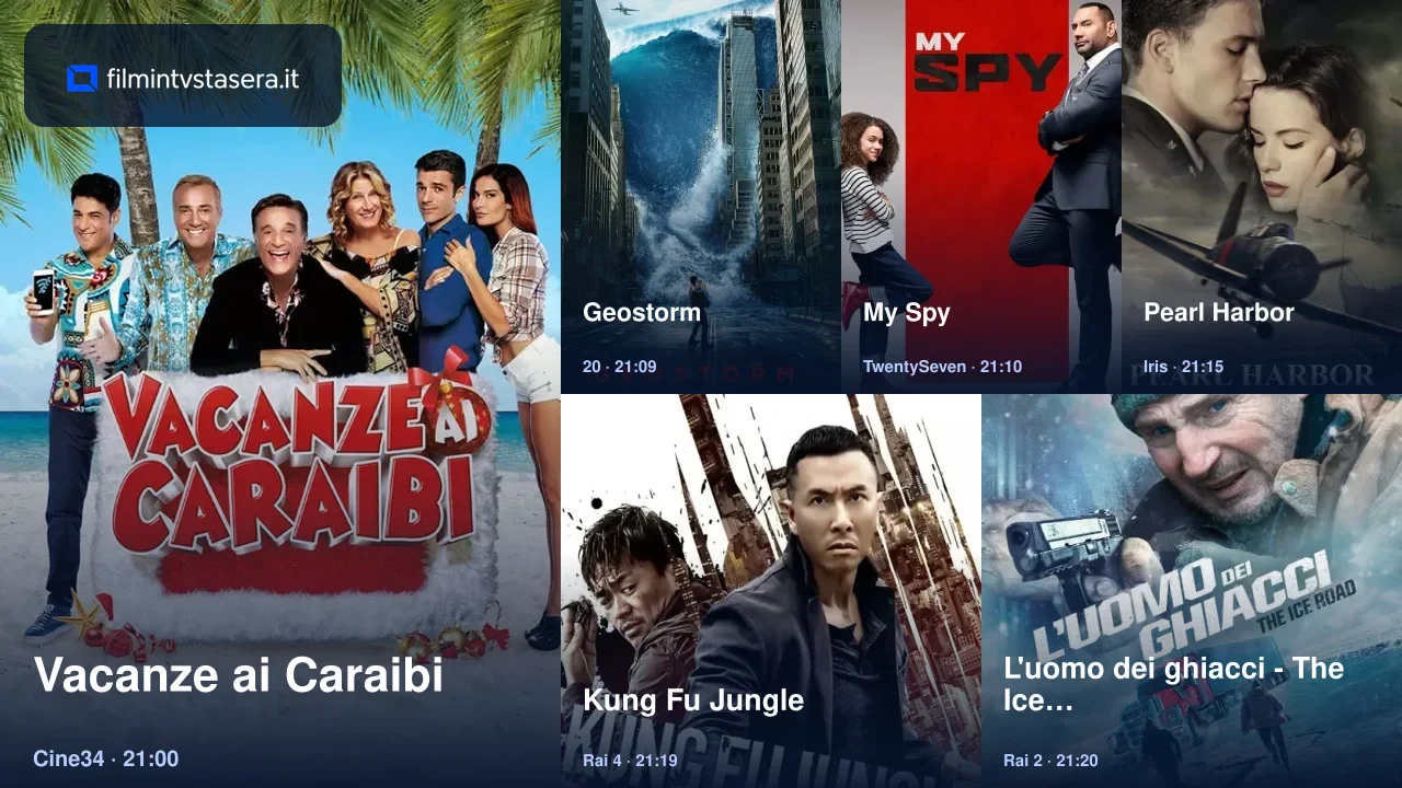 Film in TV stasera 21 settembre 2026