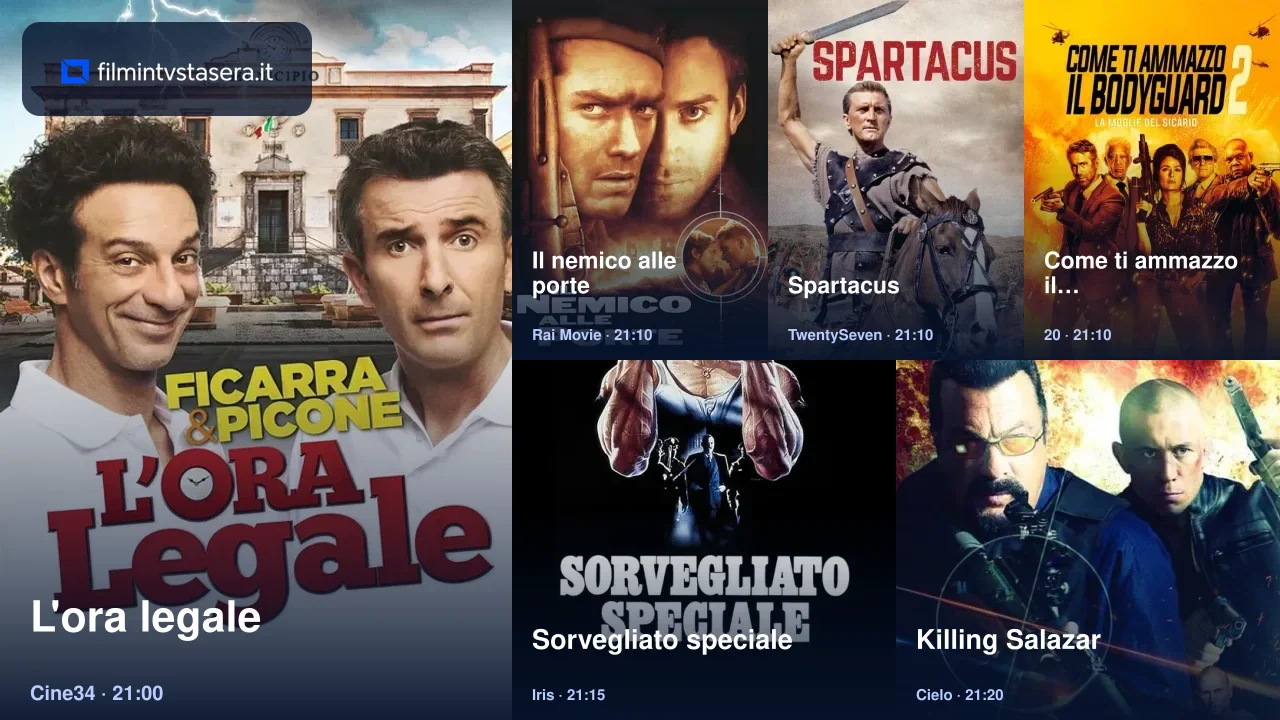 Film in TV stasera - 24 settembre 2026