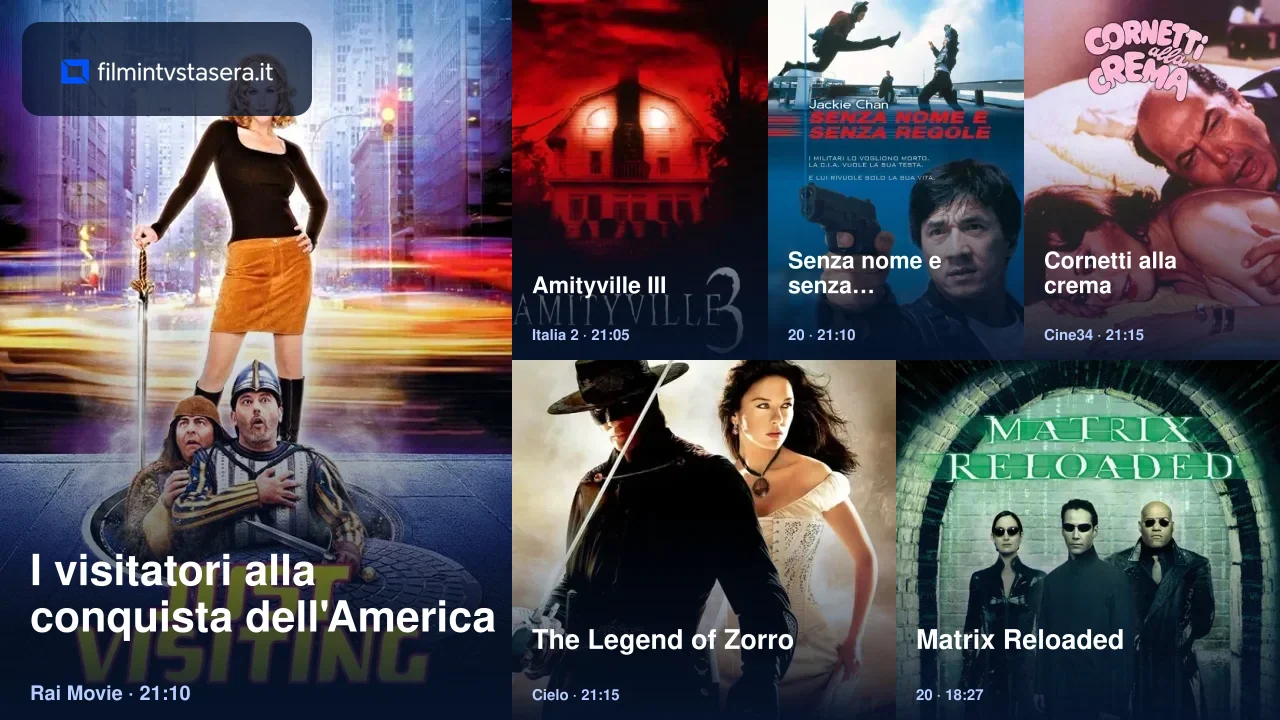 Film in TV stasera 26 settembre 2026