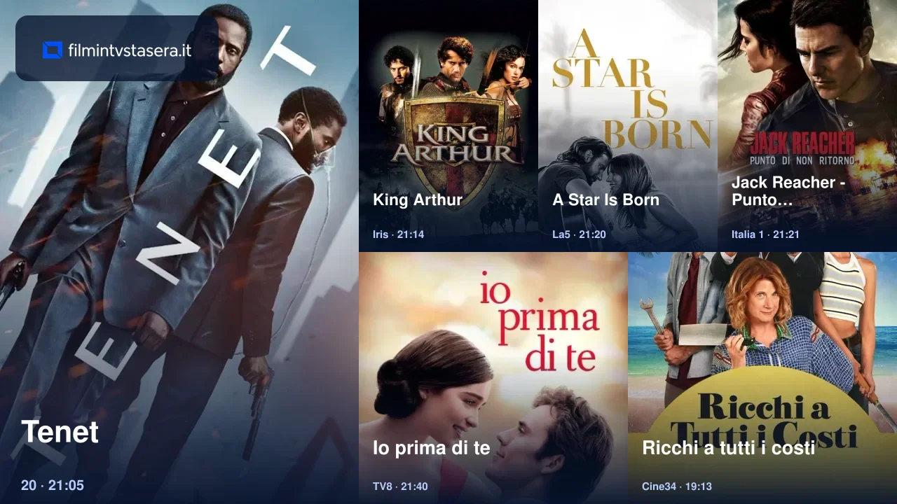 Selezione dei film in TV stasera