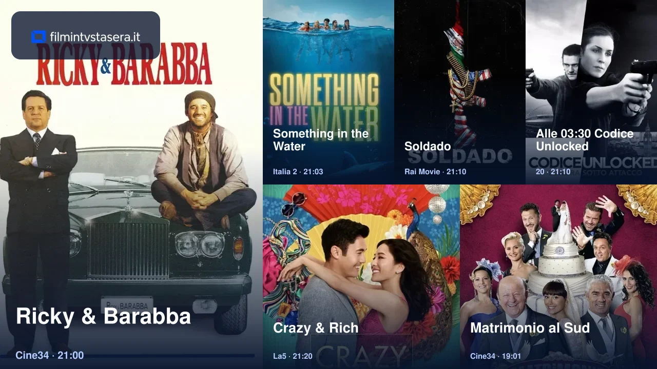 Selezione dei film in TV stasera