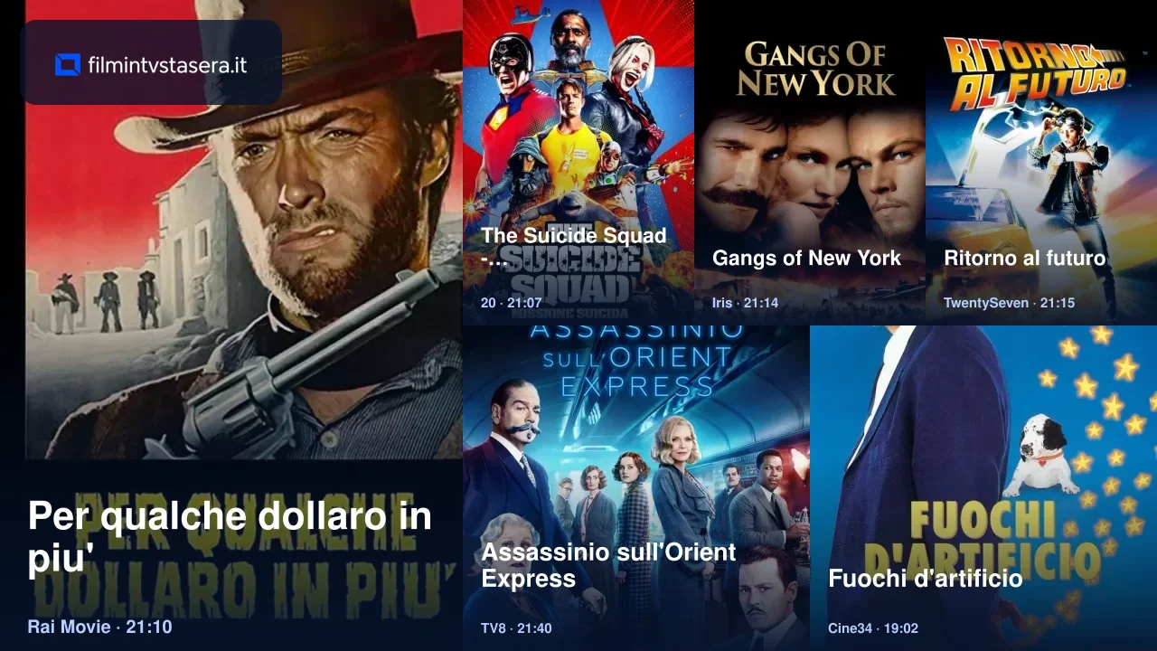 Selezione dei film in TV stasera