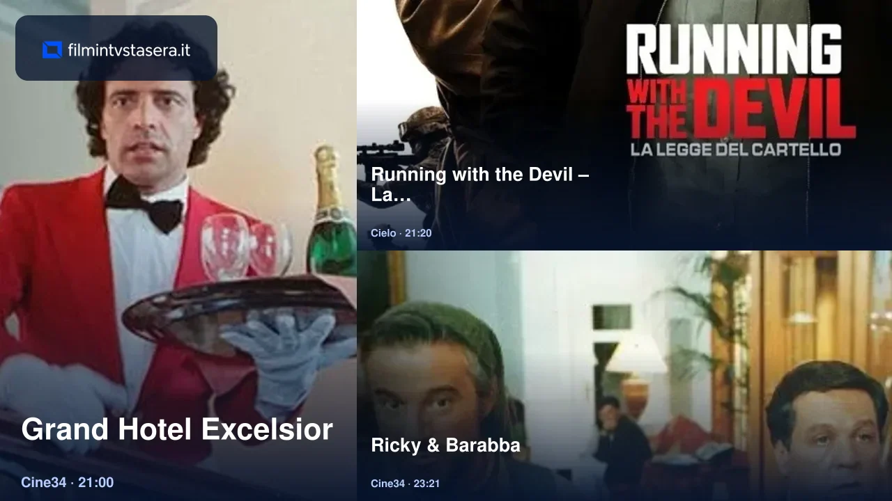 Selezione dei film in TV stasera
