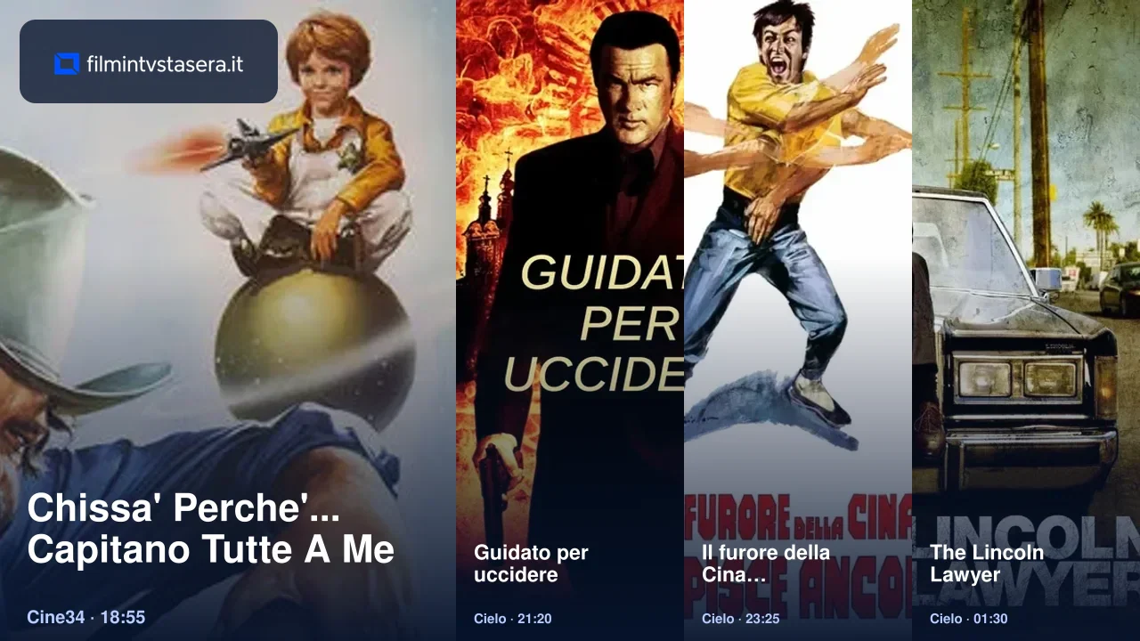 Selezione dei film in TV stasera