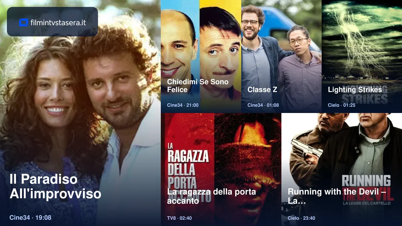 Selezione dei film in TV stasera
