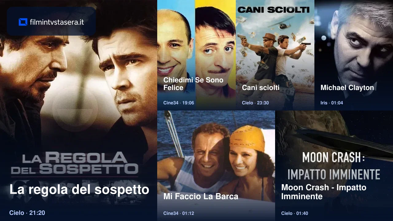 Selezione dei film in TV stasera
