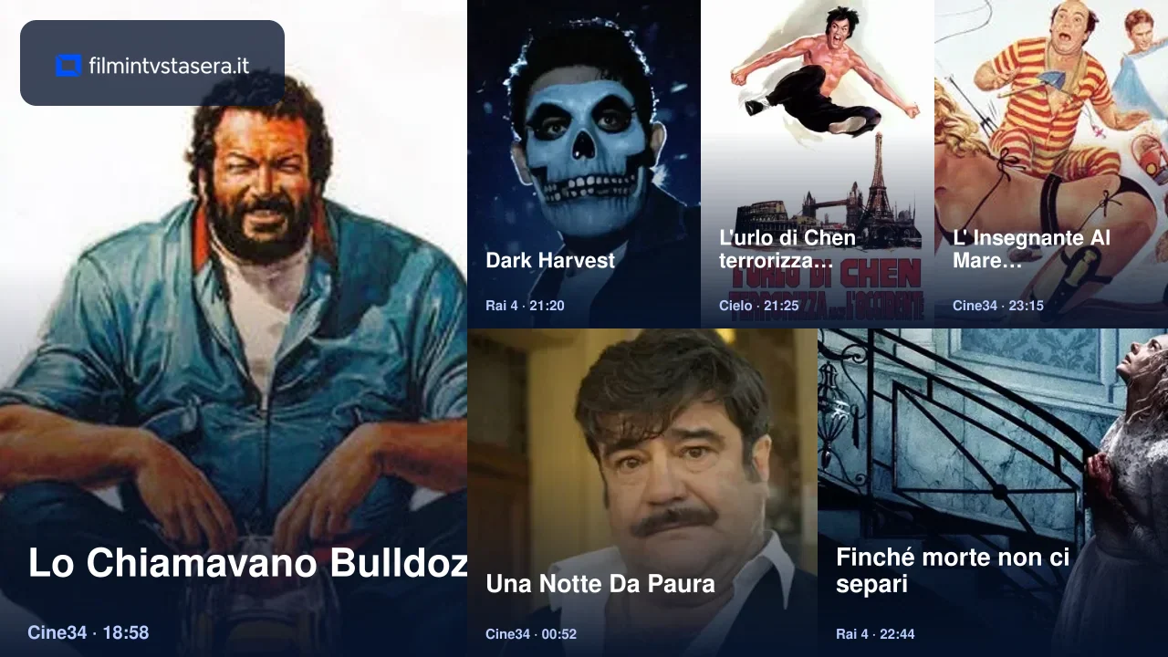 Selezione dei film in TV stasera